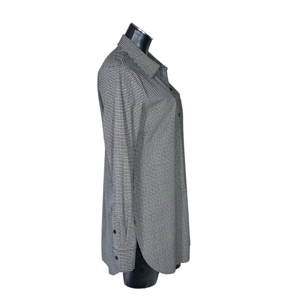LYSSE New York Schiffer Long Sleeve Houndstooth Tunic Blouse Women's Size L - Picture 4 of 16